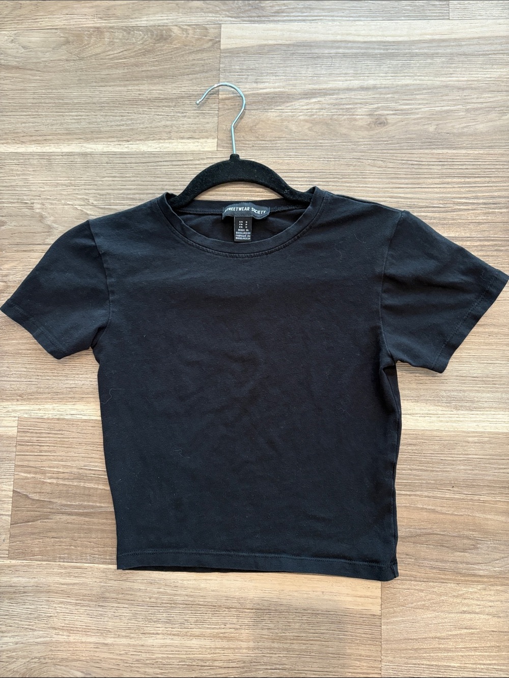 4/$20 Streetwear Society Black Short Sleeve Crew Tee